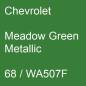 Preview: Chevrolet, Meadow Green Metallic, 68 / WA507F.